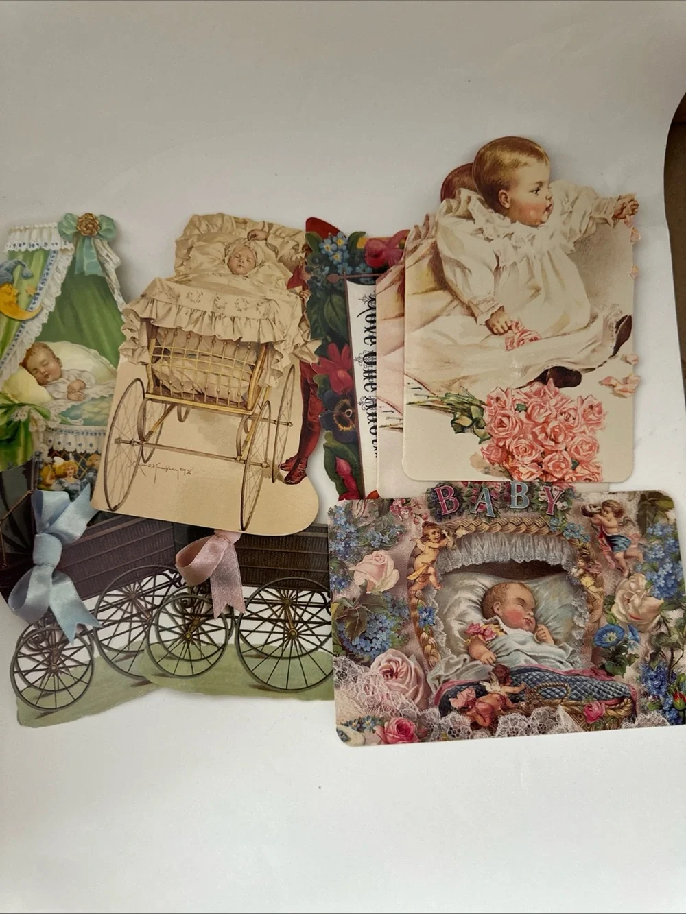 BOX Punch Studio lot OF 128 Victorian Style Die-Cut Mini Note Card's